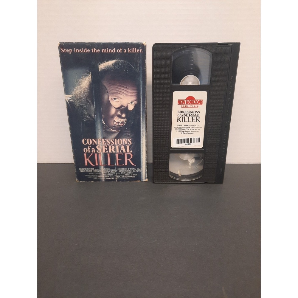 Confessions Of A Serial Killer Horror VHS New Horizons Home Video